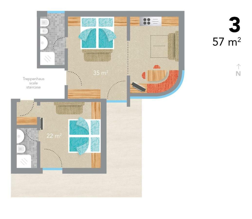 פרצ'ה Appartements Plankensteiner חדר תמונה